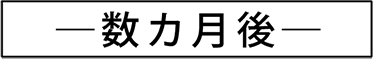 数カ月後